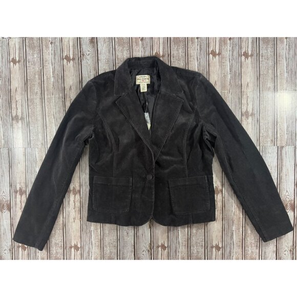 Polo Jeans Ralph Lauren Velvet Blazer Jacket sz XL Dark Brown NWT $129 Vintage